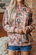 Load image into Gallery viewer, Multicolour Embroidered “Pray” Camo Pullover Sweatshirt