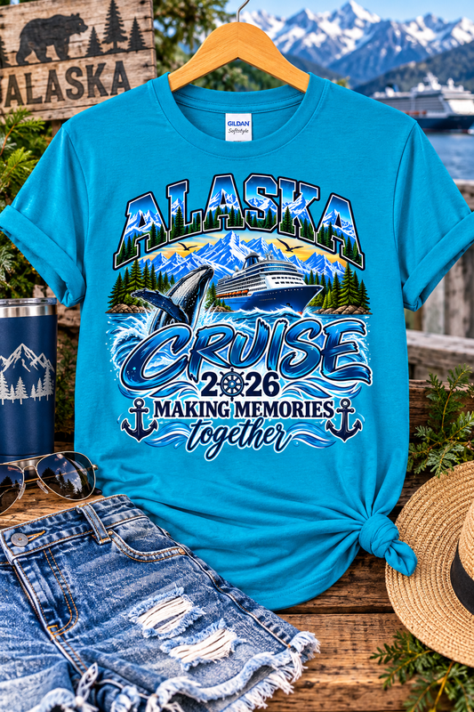 Alaska Cruise 2026 Making Memories Gildan Softstyle Tee