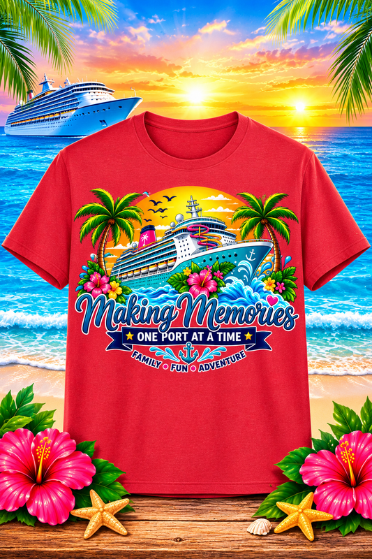 Cruising Together Making Memories One Port at a Time Gildan Softstyle Tee